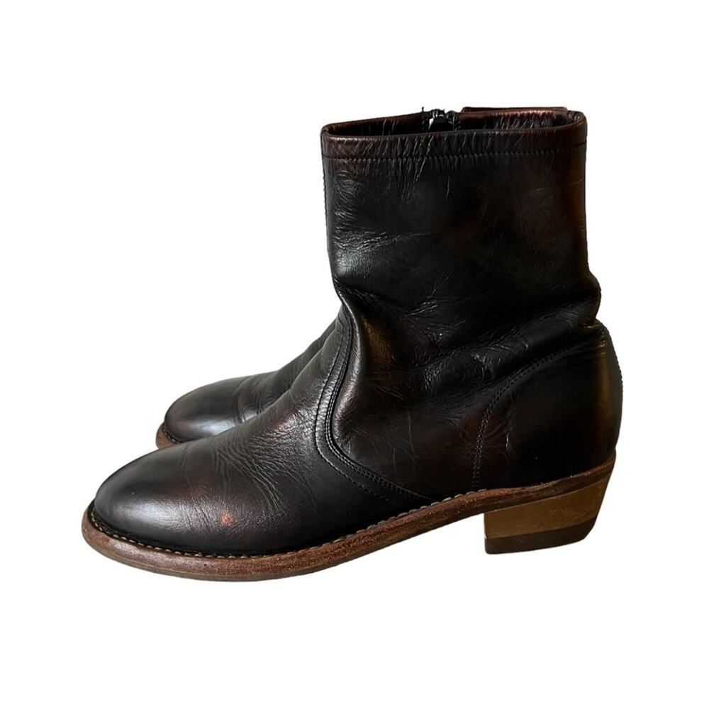 Maison Margiela Replica 70’s Tight High Ankle Campus Leather Boots Size … - Picture 2 of 12